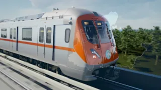 Successful unveil of the first trainset for Bhopal-Indore Metro