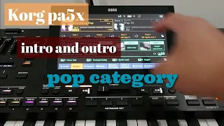 korg pa5x - pop category - full style OS V 1.2.0 new sound