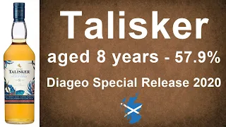 Talisker aged 8 years - 57.9% ABV Diageo Special Release 2020 Scotch Whisky Review from WhiskyJason