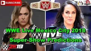 WWE Live Мехико 2018 Чемпионат женщин RAW Ronda Rousey против прогнозов Nia Jax WWE 2K19