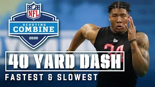 Fastest & Slowest 40-Yard Dashes at the 2020 NFL Scouting Combine