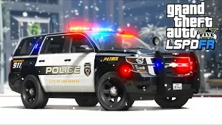 Police station under ATTACK in the blizzard!! (GTA 5 Mods - LSPDFR Gameplay)