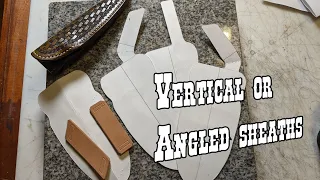 Knife sheath pattern making: How to make angled belt loops