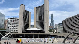 Toronto, Canada - Walk from City Hall to CN Tower