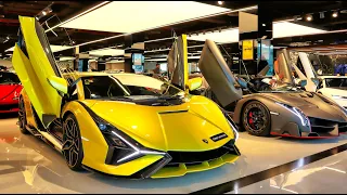 $200 Million Supercar Collection at F1RST MOTORS DUBAI: Lamborghini SIAN, VENENO, BUGATTI DIVO
