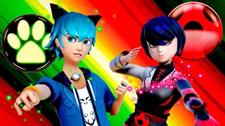 [Miraculous Ladybug REPLACED] Luka x Cat | Kagami x Ladybug (transformation) +DUET