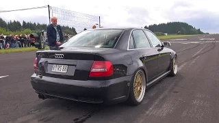 1000HP+ Audi S4 B5 Anti-Lag Sound! Flames & Accelerations!