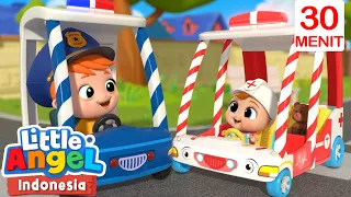 Roda roda Mobil Ambulans Bayi John🚑 | Little Angel Bahasa Indonesia | Kartun dan Lagu Anak