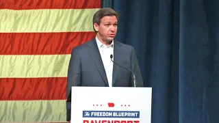 Ron DeSantis tests "woke-ocracy" at low energy event