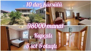 (Satıldı!!!)Saray qəsəbəsində 5 sot torpaqda  5 Otaqlı Kupçalı həyət evi təcili satılır.