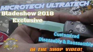 Microtech Ultratech Blade Show 2018 exclusive - customized, Disassembly & Reassembly