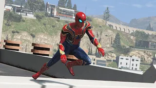 GTA 5 IRON SPIDERMAN Epic Ragdolls, Fails Ep. 9 (Ragdolls Physics) NO GODMODE!