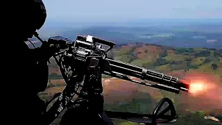 Marines – Live Fire: GATLING GUNS & ROCKETS Firing From Huey Helicopters (Training NOT Combat)!
