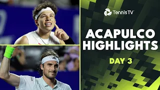 Shelton Takes On Arnaldi; Tsitsipas, Rune & More | Acapulco 2024 Highlights Day 3