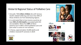 KNH-UoN Webinar : Palliative Care Policy 2021-2030 .