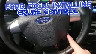 Ford Focus MK2 / C-max Installing Cruise Control and Coding