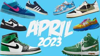 Die besten Sneaker Releases im April 2023 (Travis Scott, Off-White, Bape, Jordan, New Balance...)