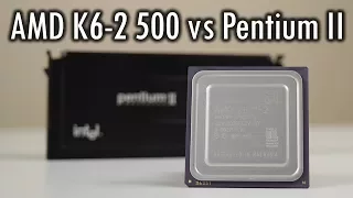 How does the AMD K6-2 500 perform against Pentium II?