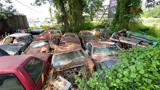 😳В одной из заброшенных машин нашел отрезанную голову клоуна🤡 забытые BMW Mercedes Mustang Camaro