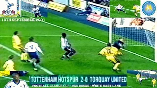 TOTTENHAM HOTSPUR FC V TORQUAY UNITED FC - 2-0 - FOOTBALL LEAGUE CUP - 13TH SEPTEMBER 2001