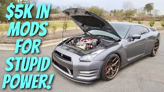 How To Modify Your R35 Nissan GTR For $5,000 and Make Stupid Power!