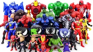 Power Rangers & Marvel Avengers Toys Pretend Play | Super Hero vs Hulk Red Hulk Army