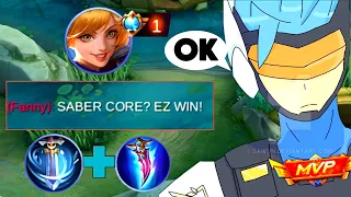 SABER VS TOP GLOBAL FANNY TRASHTALKER!! HE SAID EZ WIN!? WHO WILL WIN?