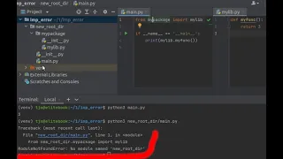 ModuleNotFoundError: No module named Python error. cause and solution