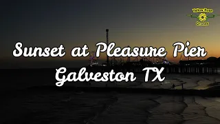 Stunning Aerial View at Sunset of Pleasure Pier in Galveston - Mavic 2 Pro Drone