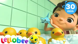 5 Little Ducks & Sing-Along With Ollie | Nursery Rhymes & Kids Songs | Baby Songs | Lellobee