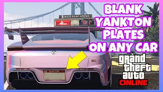 GTA 5 ONLINE|| HOW TO GET BLANK YANKTON PLATES ON ANY CAR 1.67||(100% WORKING)