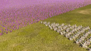 14.000 PLEBS vs 1.000 CAVALRY CHARGE - Total War ROME 2