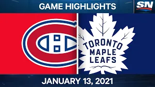 NHL Game Highlights | Canadiens vs. Maple Leafs – Jan. 13, 2020