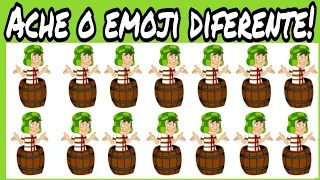 Qual é o emoji diferente, Encontre o emoji diferente em 30 segundos! Encontra o desenho animado