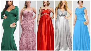 Super elegant plus size mother of bride dresses😍||Latest designs//2024