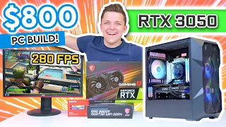 Best $800 RTX 3050 Gaming PC Build 2022! [Full Build Guide w/1080p Benchmarks!]