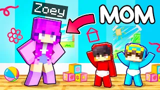 Zoey Becomes a MOM in Minecraft!