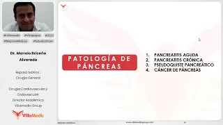 PATOLOGÍA DE PÁNCREAS PARTE 1 - CIRUGÍA GENERAL - VILLAMEDIC