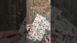 Festive Napkin Decoupage Burning Christmas DIY!