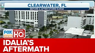 Aftermath of Flooding in Clearwater Beach, Florida