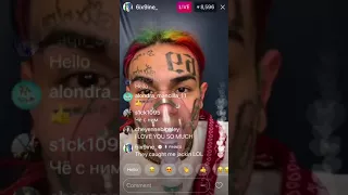 Tekashi 6ix9ine is in hospital on instagram live 😳😳