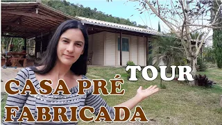 TOUR pela minha casa PRÉ FÁBRICADA DA ROÇA- CASA DE PLACA