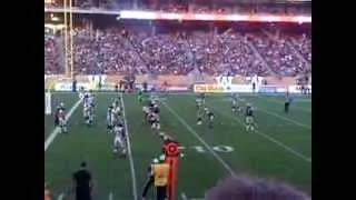 Winnipeg Blue Bombers vs Hamilton Tiger Cats Max Hall to Rory Kohlert Touchdown IGF