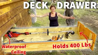 Storage Drawers Under a Deck | 2 Ways to DIY It