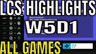 LCS Highlights ALL GAMES W5D1 Summer 2022 | Week 5 Day 1