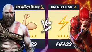 EN HIZLI TAKIM vs EN GÜÇLÜ TAKIM // FIFA 23 KARİYER MODU ALL-STAR KAPIŞMA