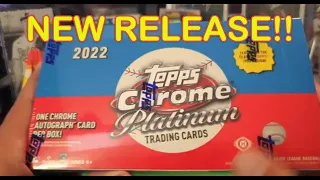 NEW Release!! 2022 Topps Chrome Platinum Hobby Box and More Surprises