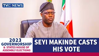 #Decision2023 | Seyi Makinde Casts His Ballot In Ibadan