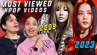 Waleska & Efra react to Top 10 Most Viewed KPOP Music Videos Each Year - (2009 to 2024 so far...)