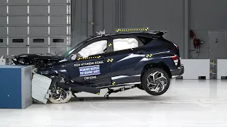 2024 Hyundai Kona updated moderate overlap IIHS crash test